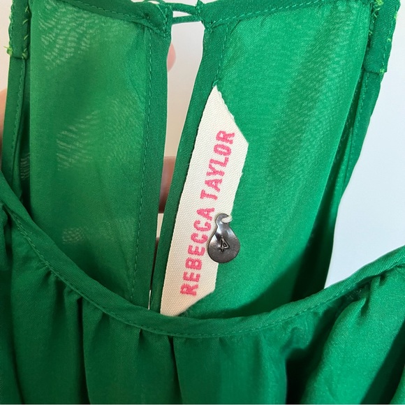 Rebecca Taylor green dress. 100% silk - Picture 2 of 7